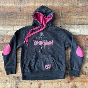 Disney Parks Disneyland Hooded Pullover Sweatshirt Hoodie in Pink and Gray -M